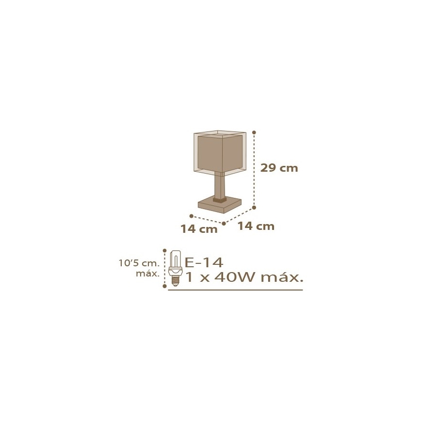 Dalber D-63391 - Lampe for børn GOOD NIGHT 1xE14/40W/230V