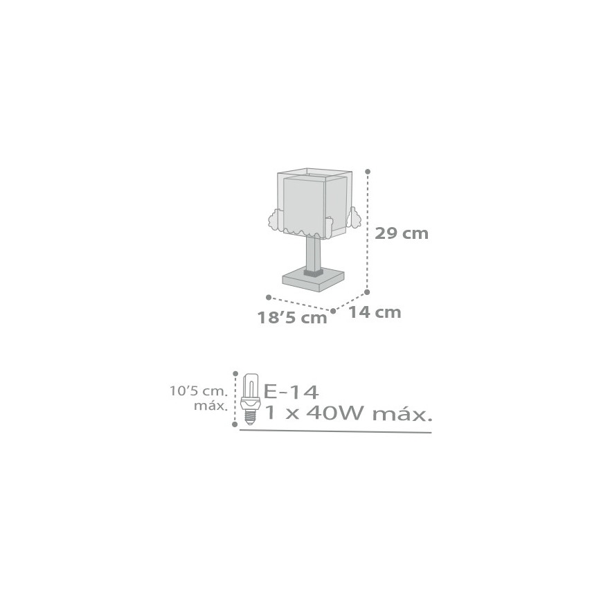 Dalber D-63531 - Lampe for børn TRAIN 1xE14/40W/230V