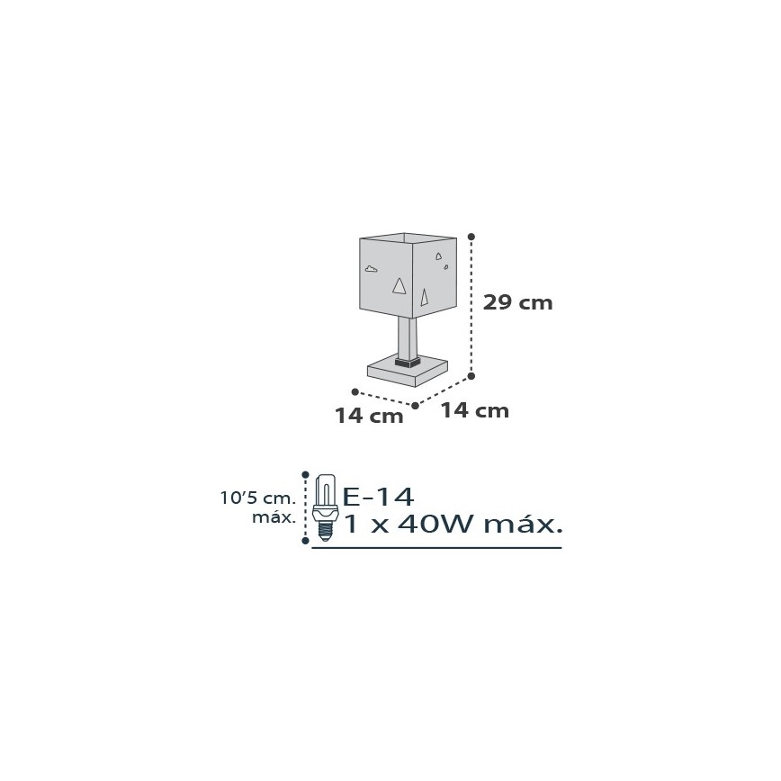 Dalber D-73241 - Lampe for børn HELLO LITTLE 1xE14/40W/230V