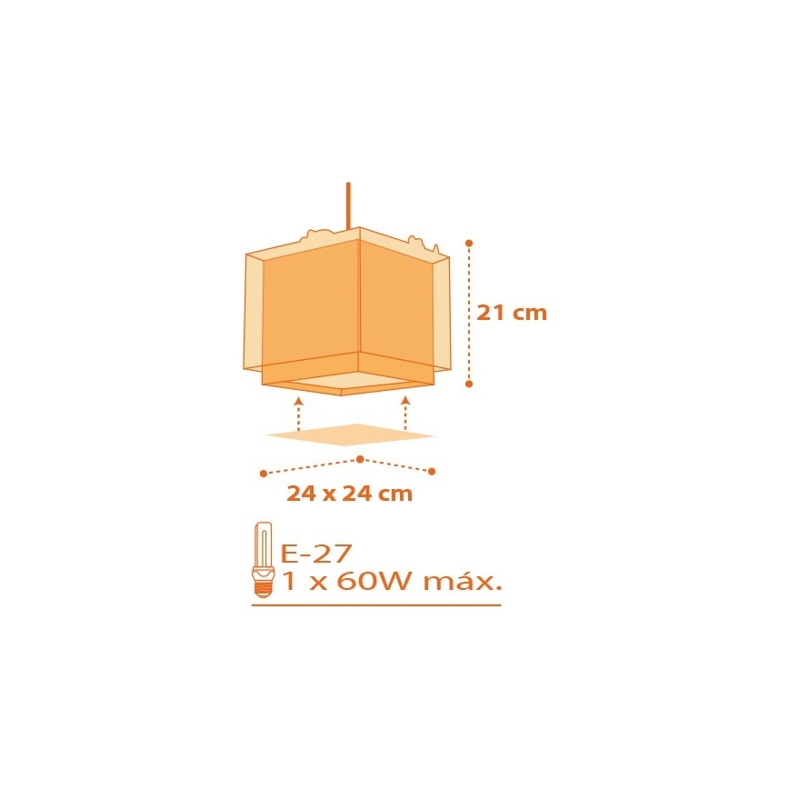 Dalber D-73452 - Børnelampe DINOS 1xE27/60W/230V