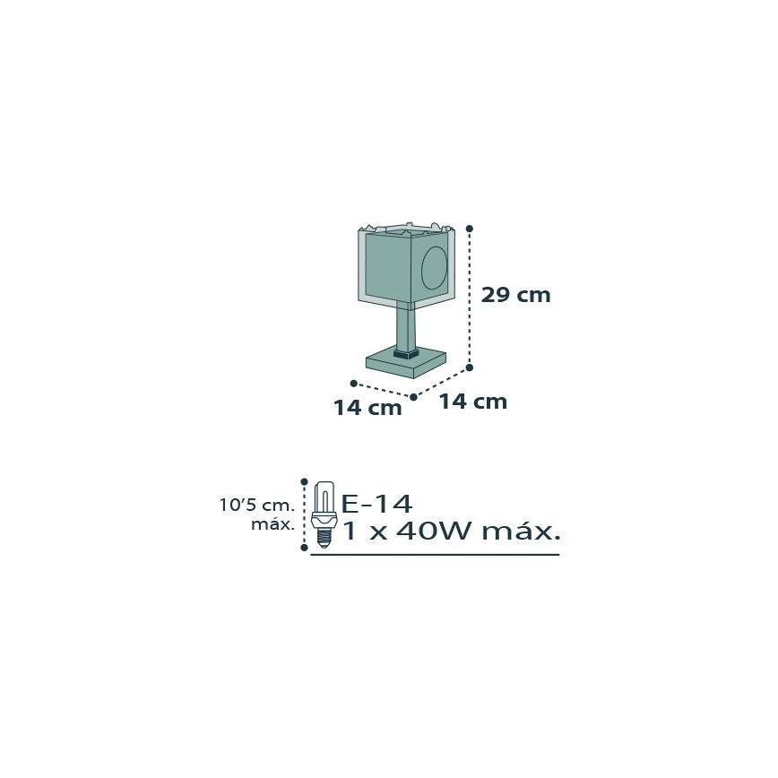 Dalber D-74551 - Chidren bordlampe PIRATES 1xE14/40W/230V