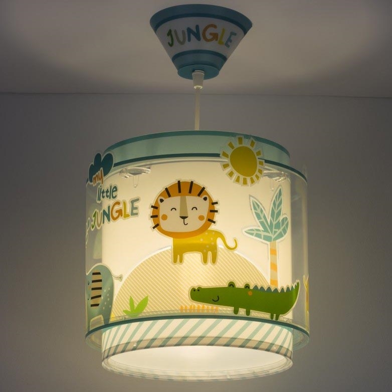 Dalber D-76112 - Lysekrone for børn MY LITTLE JUNGLE 1xE27/15W/230V