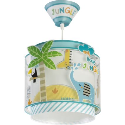 Dalber D-76112 - Lysekrone for børn MY LITTLE JUNGLE 1xE27/15W/230V