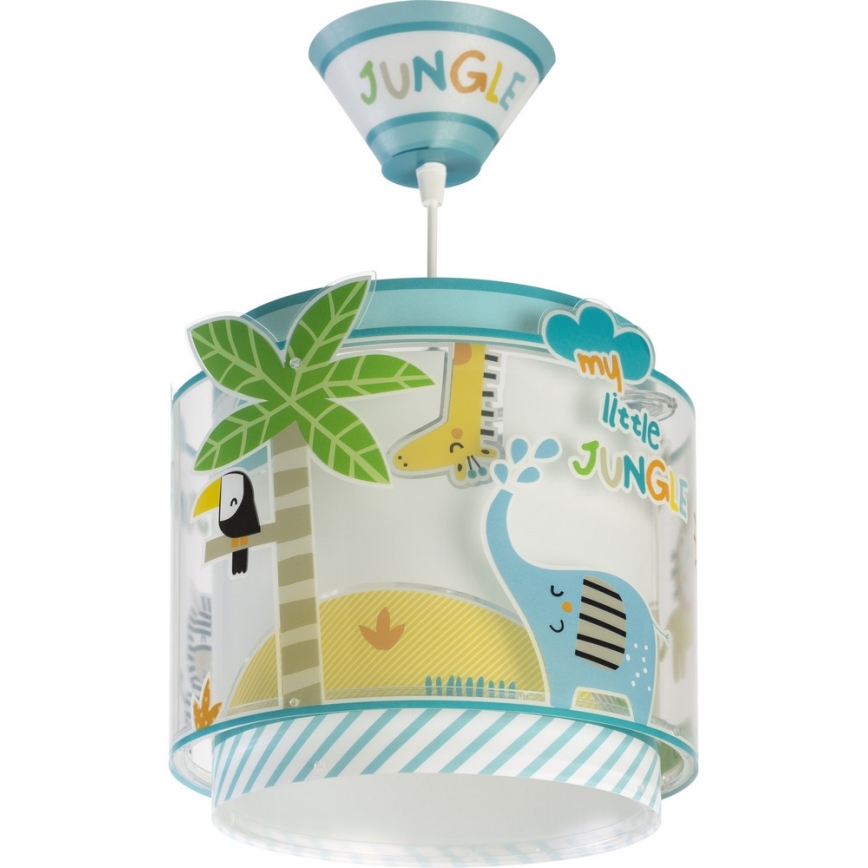 Dalber D-76112 - Lysekrone for børn MY LITTLE JUNGLE 1xE27/15W/230V