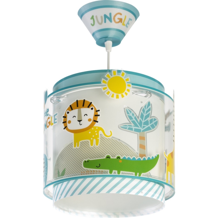 Dalber D-76112 - Lysekrone for børn MY LITTLE JUNGLE 1xE27/15W/230V