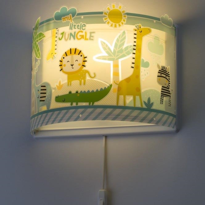 Dalber D-76118 - Væglampe for børn MY LITTLE JUNGLE 1xE27/15W/230V