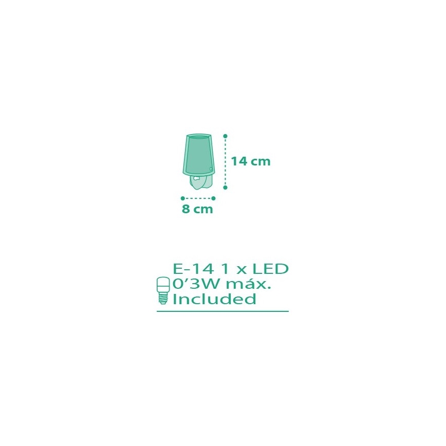 Dalber D-80225H - LED natlampe VICHY 1xE14/0,3W/230V