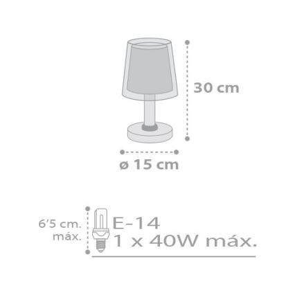 Dalber D-81211E - Lampe for børn STARS 1xE14/40W/230V