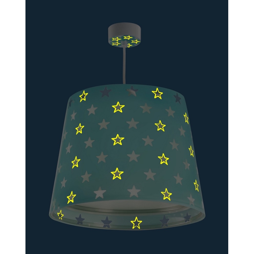 Dalber D-81212H - Lysekrone for børn STARS 1xE27/60W/230V