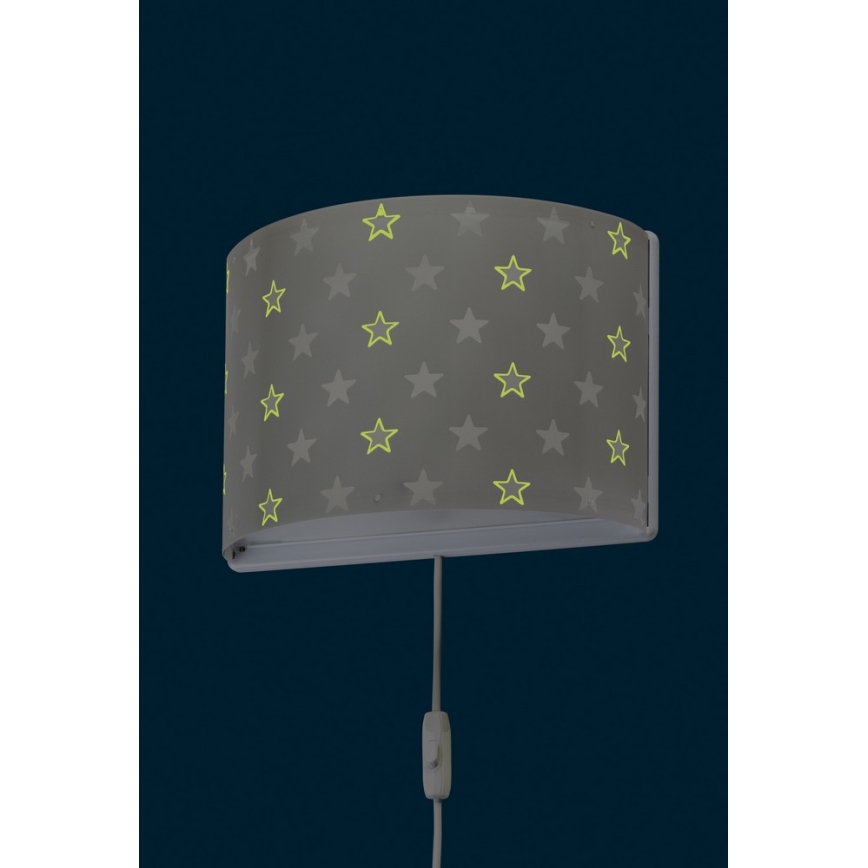 Dalber D-81218E - Væglampe for børn STARS 1xE27/60W/230V