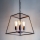 Där Lighting ACA8622 - Lysekrone med kædeophæng ACADEMY 4xE27/60W/230V sort