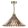 Där Lighting ARD866 - Kædeophængt lysekrone ARDECHE 1xE27/60W/230V messing/røget brun