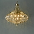 Där Lighting ASM0675 - Kædeophængt lysekrone ASMARA 6xE14/40W/230V messing