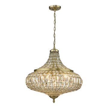 Där Lighting ASM0675 - Kædeophængt lysekrone ASMARA 6xE14/40W/230V messing