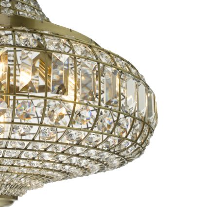 Där Lighting ASM0675 - Kædeophængt lysekrone ASMARA 6xE14/40W/230V messing