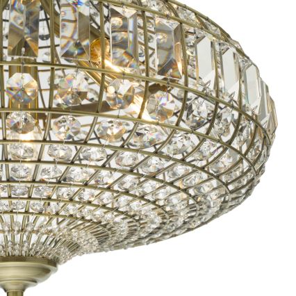Där Lighting ASM0675 - Kædeophængt lysekrone ASMARA 6xE14/40W/230V messing