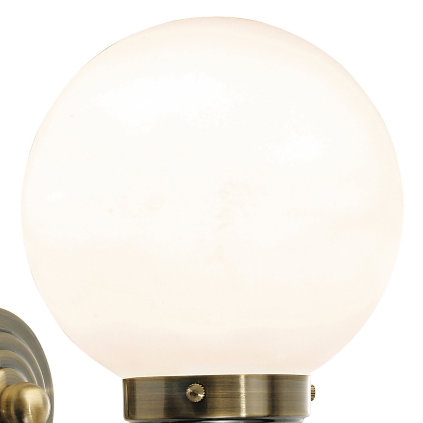 Där Lighting BAR0775 - Badeværelsesvæglampe BARCLAY 1xE14/40W/230V IP44 messing
