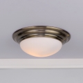 Där Lighting BAR5275 - Loftlampe til badeværelse BARCLAY 1xE27/60W/230V Ø 31 cm messing
