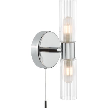 Där Lighting BOL0950 - Badeværelses væglampe BOLTON 2xG9/5W/230V IP44 poleret krom