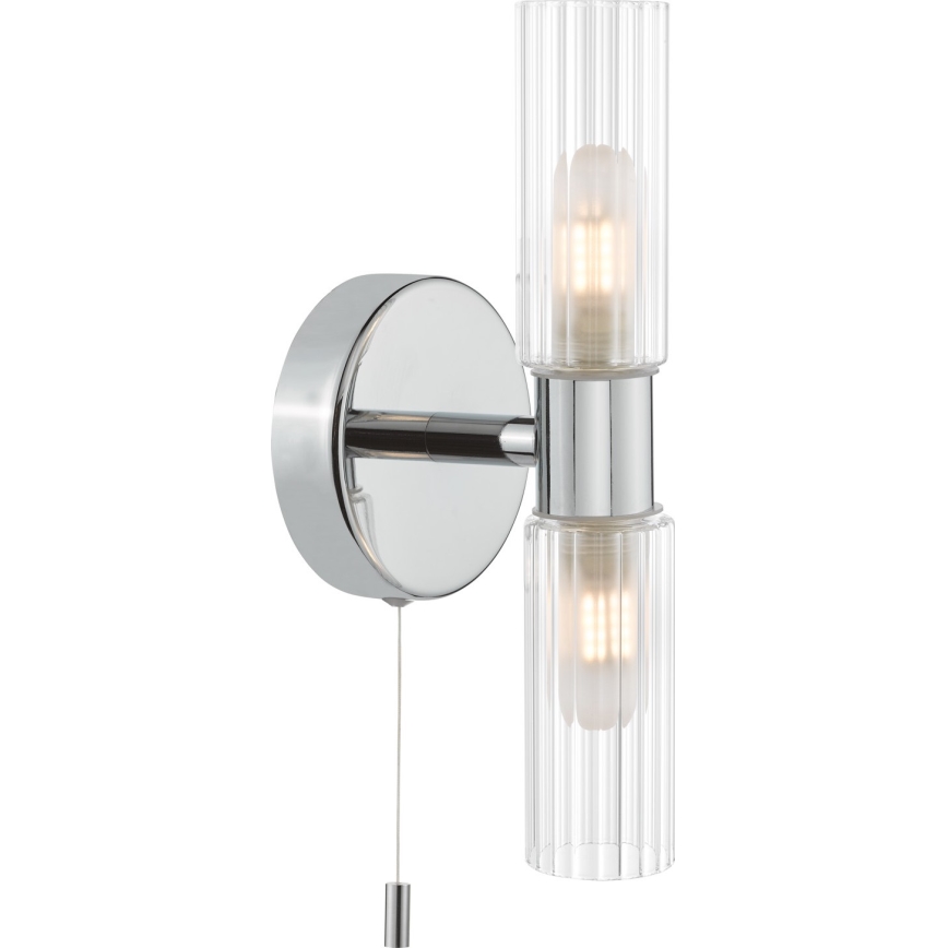 Där Lighting BOL0950 - Badeværelses væglampe BOLTON 2xG9/5W/230V IP44 poleret krom