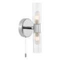 Där Lighting BOL0950 - Badeværelses væglampe BOLTON 2xG9/5W/230V IP44 poleret krom