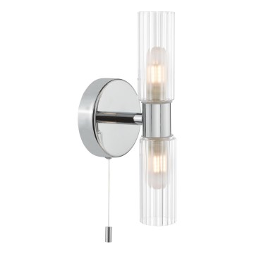 Där Lighting BOL0950 - Badeværelses væglampe BOLTON 2xG9/5W/230V IP44 poleret krom