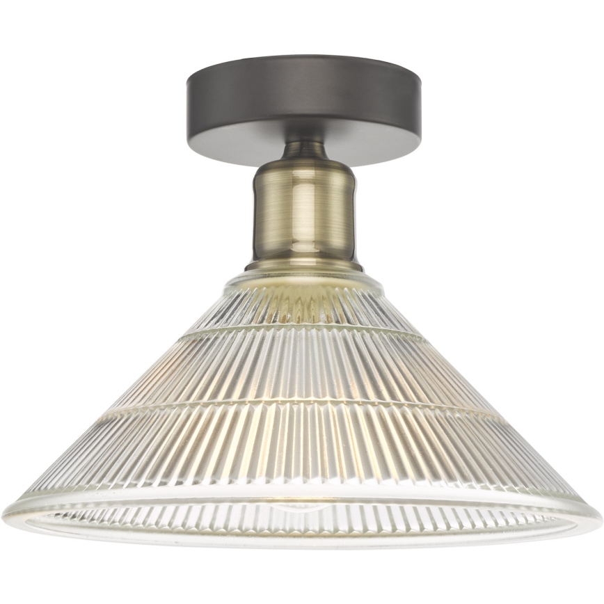 Där Lighting BOY0175 - Loftlampe BOYD 1xE27/60W/230V Ø 25 cm messing/klar