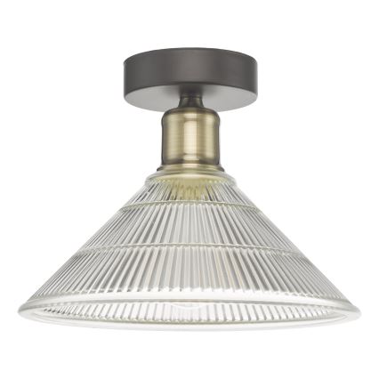Där Lighting BOY0175 - Loftlampe BOYD 1xE27/60W/230V Ø 25 cm messing/klar