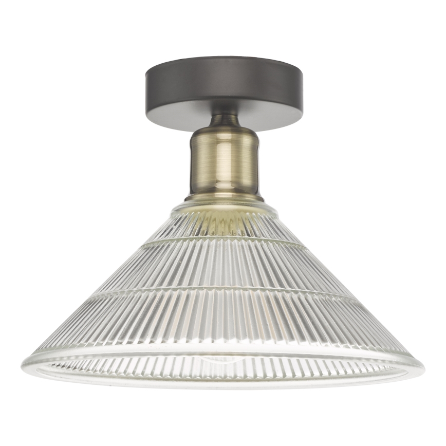 Där Lighting BOY0175 - Loftlampe BOYD 1xE27/60W/230V Ø 25 cm messing/klar