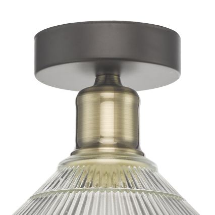Där Lighting BOY0175 - Loftlampe BOYD 1xE27/60W/230V Ø 25 cm messing/klar
