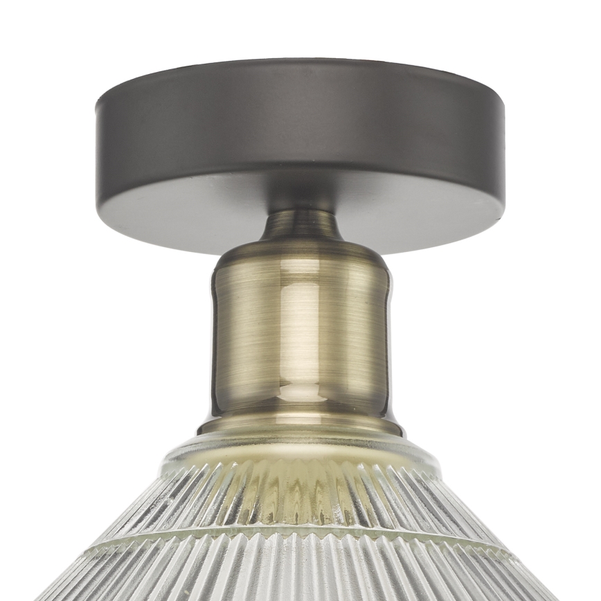 Där Lighting BOY0175 - Loftlampe BOYD 1xE27/60W/230V Ø 25 cm messing/klar