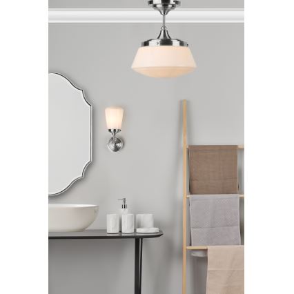 Där Lighting CAD0150 - Overflademonteret badeværelsesloftlampe CADEN 1xE27/60W/230V IP44 poleret krom