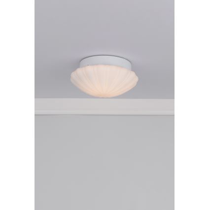 Där Lighting CAF502 - Badeværelsesloftlampe CAFE 1xE27/60W/230V Ø 27 cm IP44 hvid