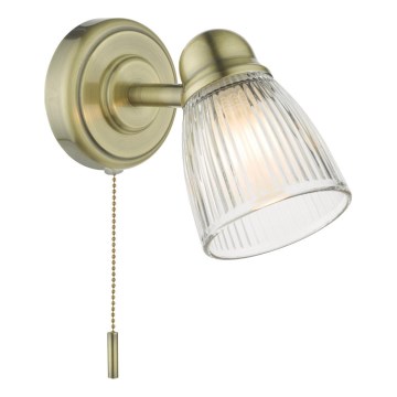 Där Lighting CED0775 - Badeværelses væglampe CEDRIC 1xG9/25W/230V IP44 messing