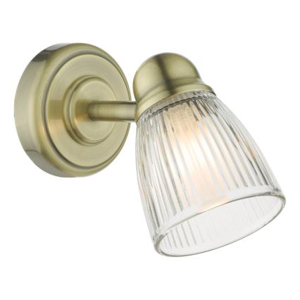 Där Lighting CED0775 - Badeværelses væglampe CEDRIC 1xG9/25W/230V IP44 messing