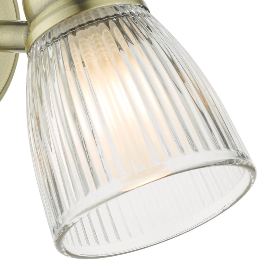 Där Lighting CED0775 - Badeværelses væglampe CEDRIC 1xG9/25W/230V IP44 messing