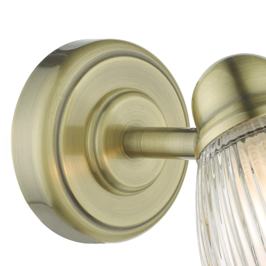 Där Lighting CED0775 - Badeværelses væglampe CEDRIC 1xG9/25W/230V IP44 messing