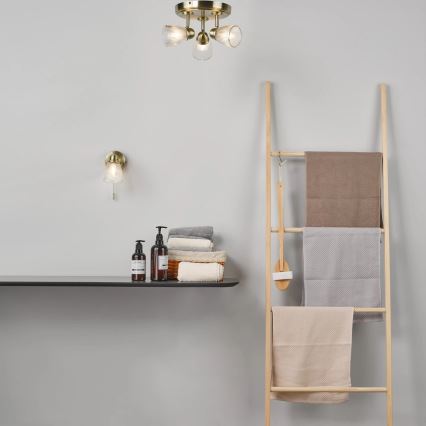Där Lighting CED7675 - Badeværelses-spotlampe CEDRIC 3xG9/25W/230V IP44 messing