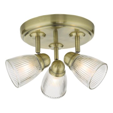 Där Lighting CED7675 - Badeværelses-spotlampe CEDRIC 3xG9/25W/230V IP44 messing