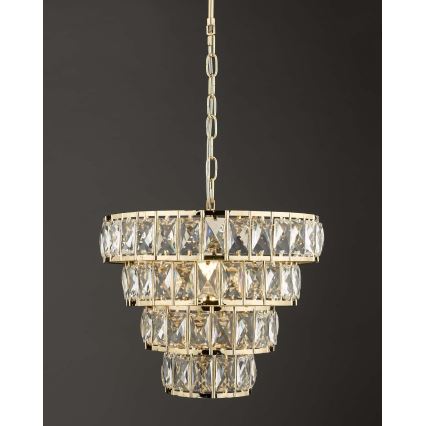 Där Lighting CER0135 - CERYS kædeophængt lysekrone 1xE27/60W/230V, guld