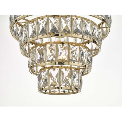 Där Lighting CER0135 - CERYS kædeophængt lysekrone 1xE27/60W/230V, guld