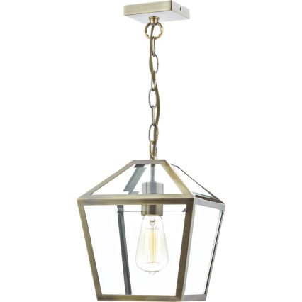 Där Lighting CHU0175 - Kædeophængt lysekrone CHURCHILL 1xE27/60W/230V messing