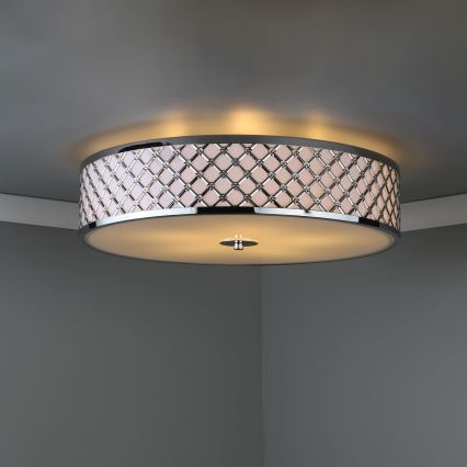 Där Lighting CIV5050 - Loftlampe CIVIC 5xE14/60W/230V Ø 50 cm blank krom