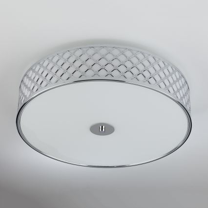 Där Lighting CIV5050 - Loftlampe CIVIC 5xE14/60W/230V Ø 50 cm blank krom