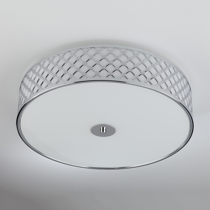 Där Lighting CIV5050 - Loftlampe CIVIC 5xE14/60W/230V Ø 50 cm blank krom