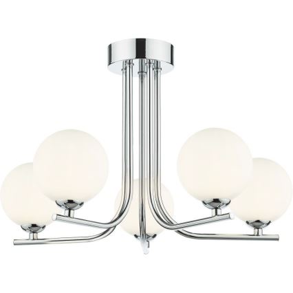 Där Lighting CRA5450-02 - Loftlampe på stang CRADLE 5xG9/25W/230V poleret krom