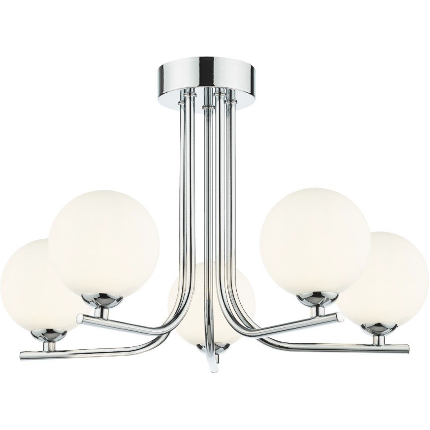 Där Lighting CRA5450-02 - Loftlampe på stang CRADLE 5xG9/25W/230V poleret krom