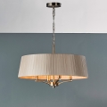 Där Lighting CRI0429 - Kædeophængt lysekrone CRISTIN 4xE14/40W/230V messing/taupe