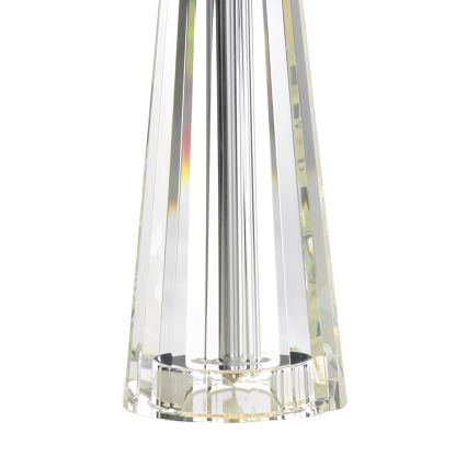 Där Lighting CYP4208 - Bordlampe CYPRUS 1xE27/60W/230V cremefarvet/transparent
