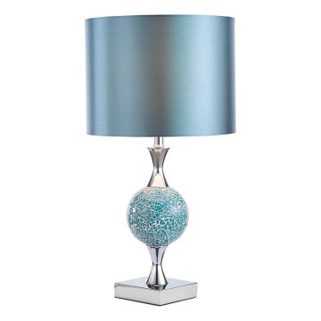 Där Lighting ELS4223 - Bordlampe ELSA 1xE27/40W/230V blå/blank krom